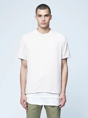 Twenty Montreal Beige Knit Short Sleeve Tee